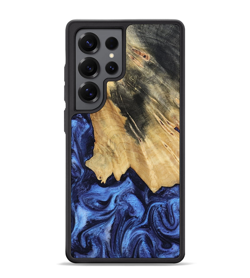 Galaxy S25 Ultra Wood Phone Case - Elenora (Blue, 782298)