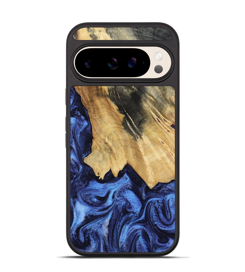 Pixel 10 Wood Phone Case - Elenora (Blue, 782298)