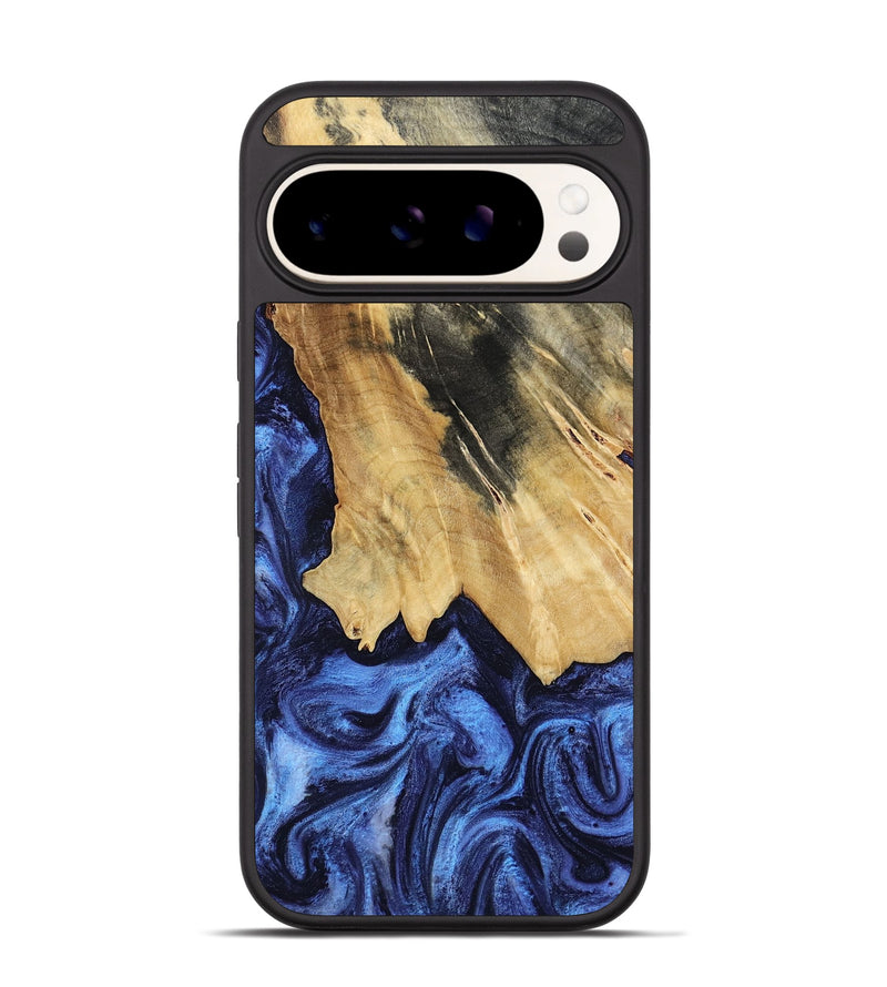 Pixel 9 Wood Phone Case - Elenora (Blue, 782298)