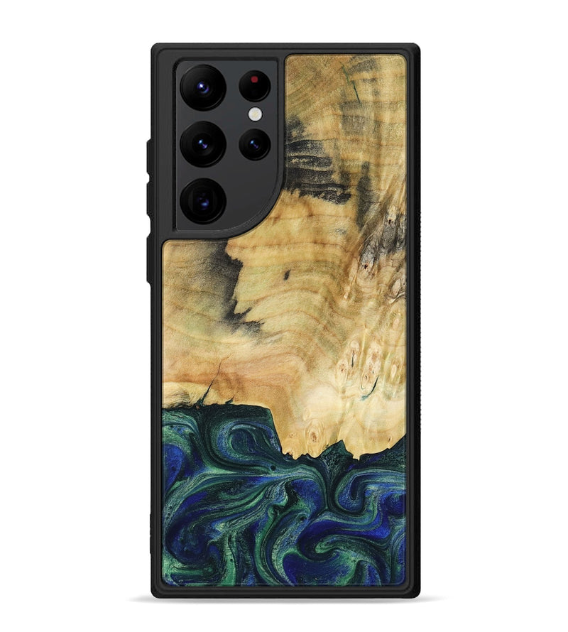 Galaxy S22 Ultra Wood Phone Case - Drew (Green, 782307)