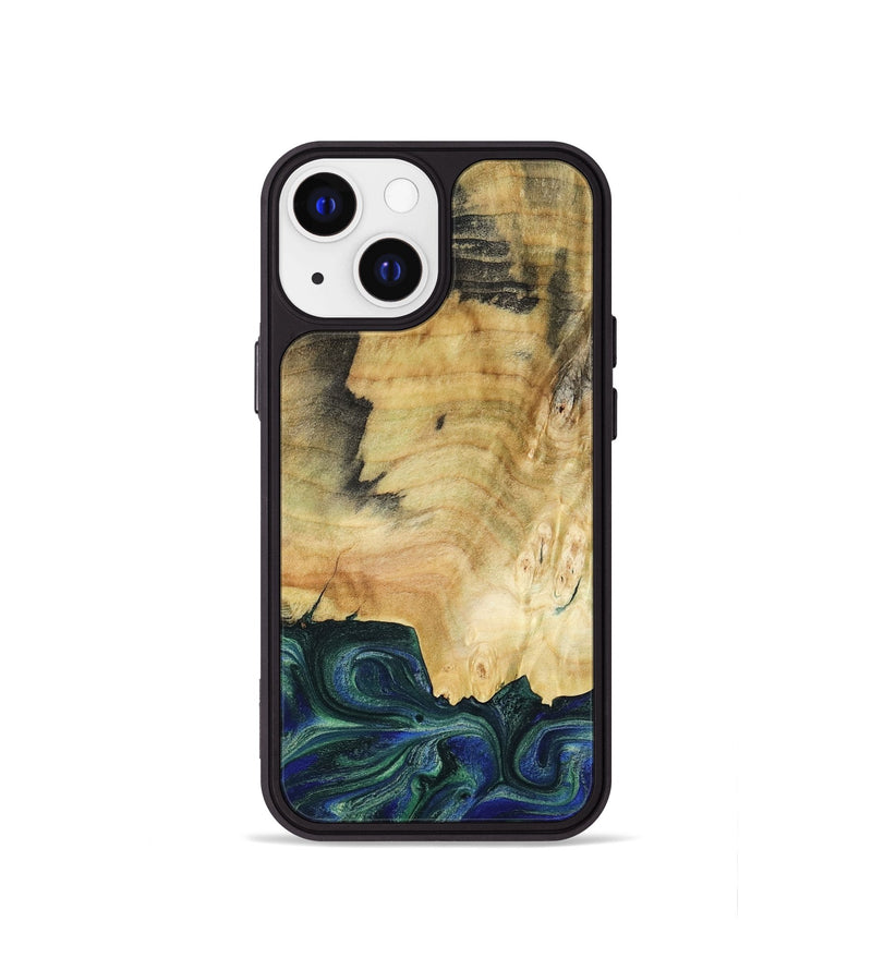 iPhone 13 mini Wood Phone Case - Drew (Green, 782307)