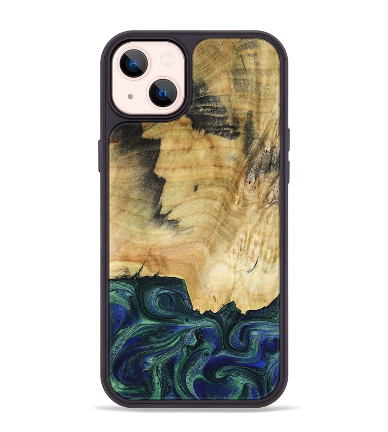 iPhone 14 Plus Wood Phone Case - Drew (Green, 782307)