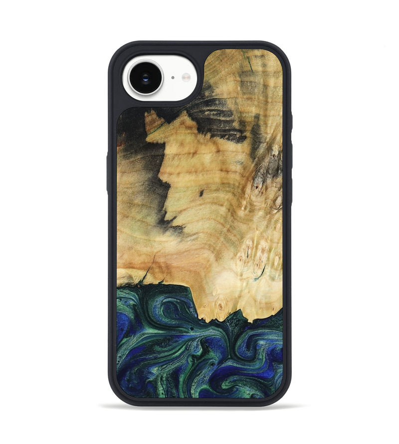 iPhone 16e Wood Phone Case - Drew (Green, 782307)