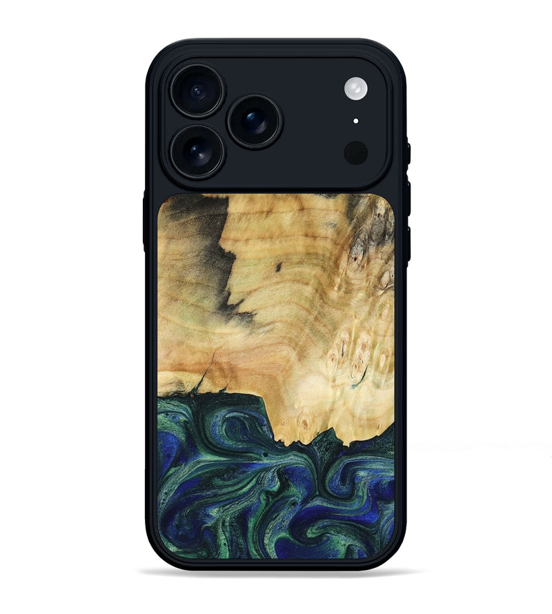 iPhone 17 Pro Max Wood Phone Case - Drew (Green, 782307)
