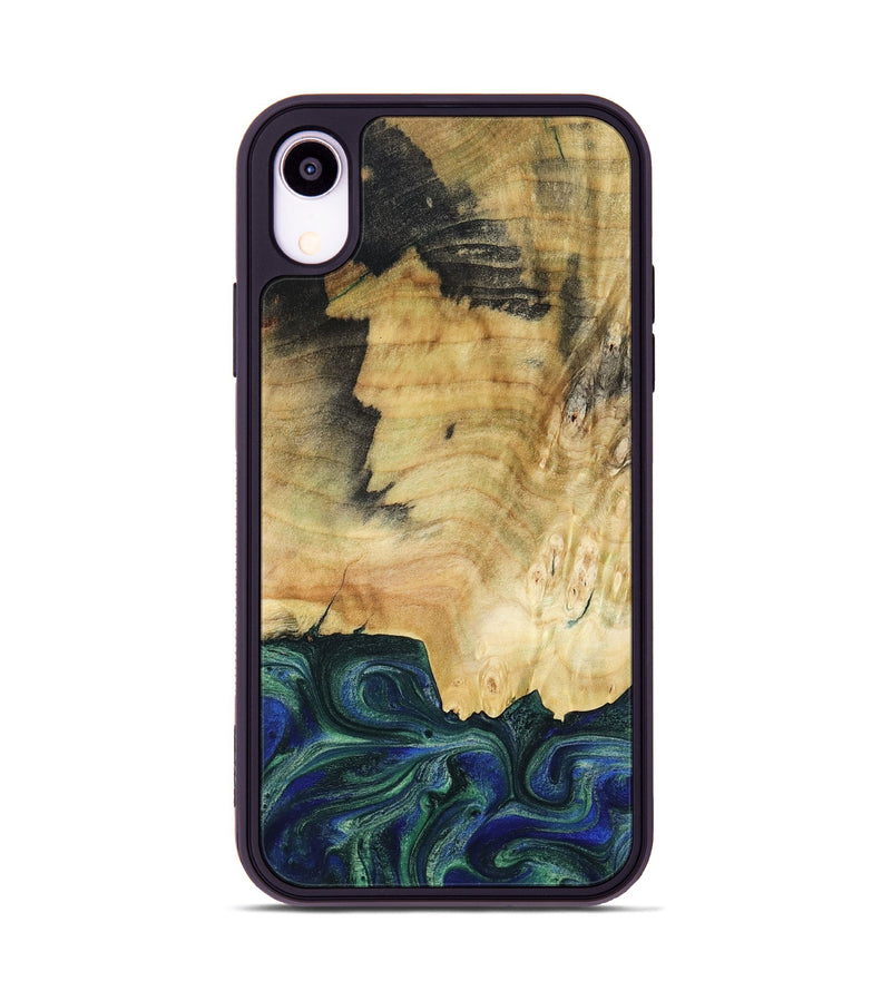 iPhone Xr Wood Phone Case - Drew (Green, 782307)