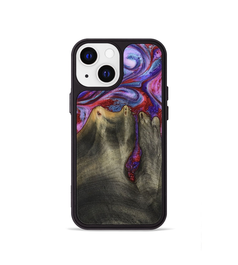 iPhone 13 mini Wood Phone Case - Letitia (Purple, 782778)