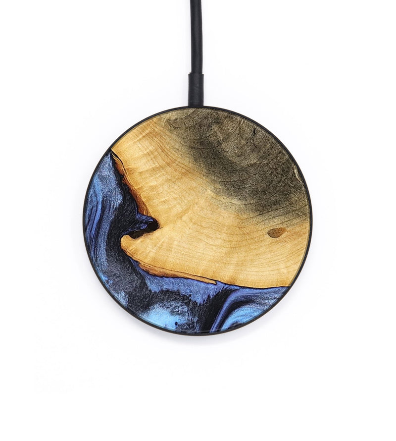 Circle Wood Wireless Charger - Bess (Blue, 782809)