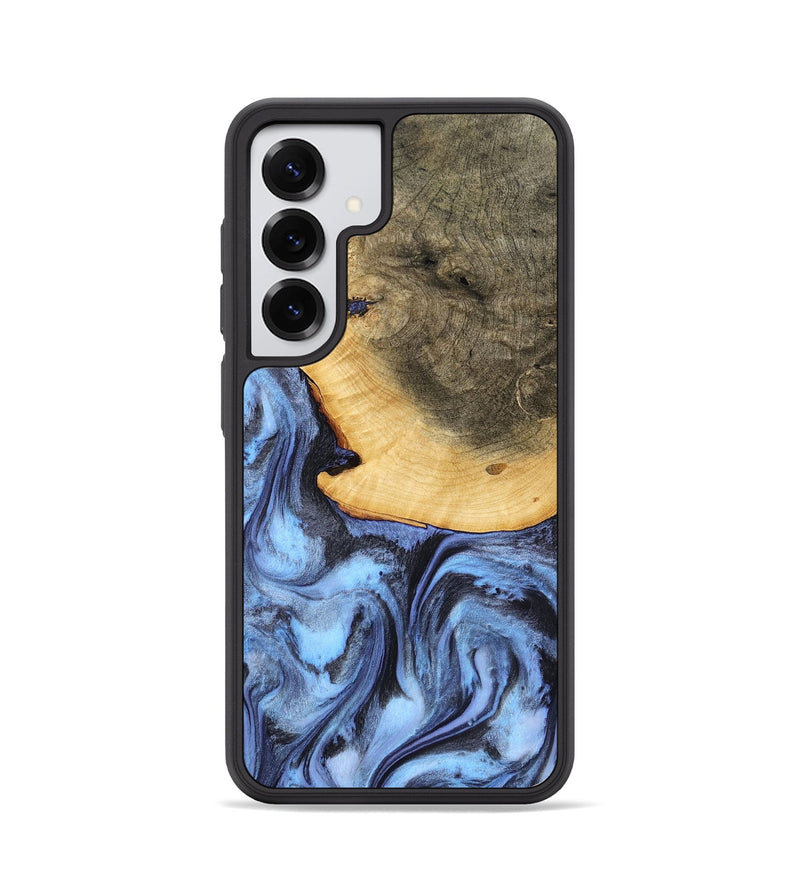 Galaxy S25 Wood Phone Case - Bess (Blue, 782809)