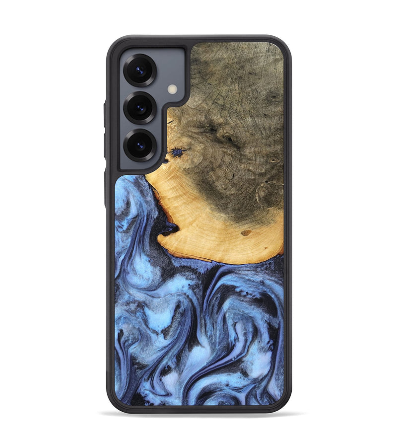 Galaxy S25 Plus Wood Phone Case - Bess (Blue, 782809)