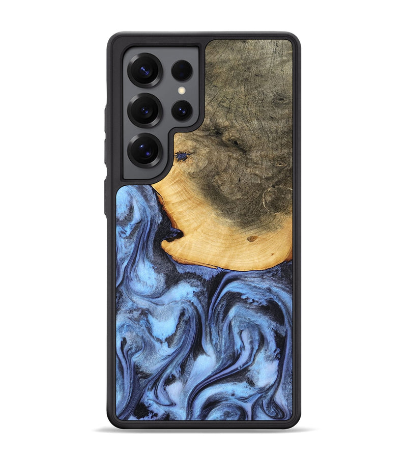 Galaxy S25 Ultra Wood Phone Case - Bess (Blue, 782809)