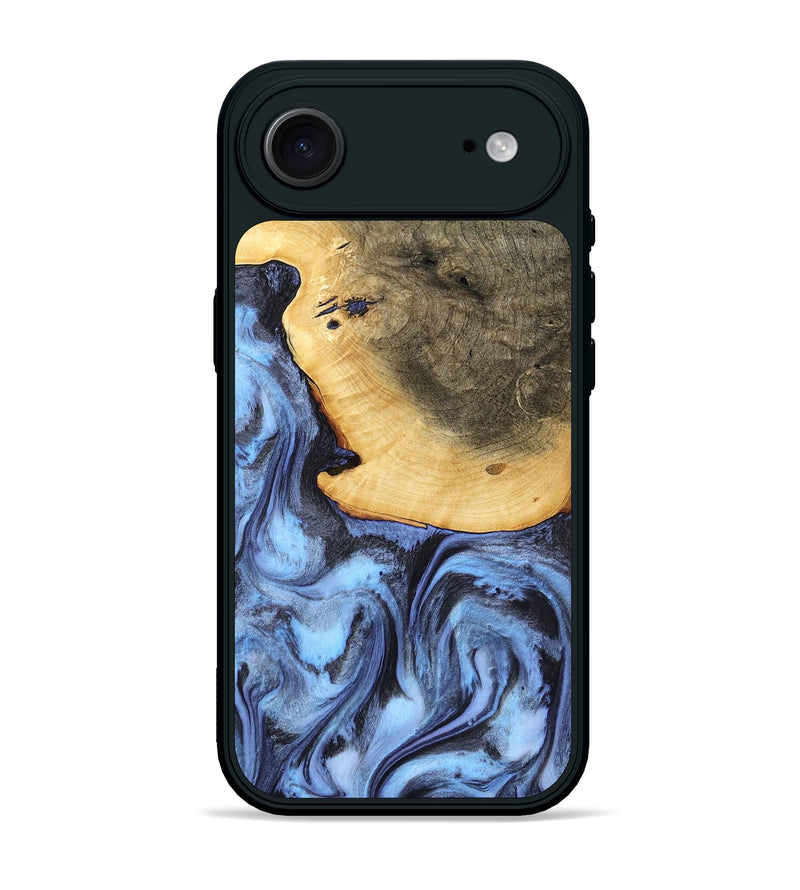 iPhone 17 Air Wood Phone Case - Bess (Blue, 782809)