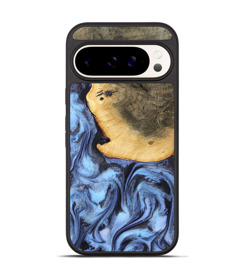 Pixel 9 Pro Wood Phone Case - Bess (Blue, 782809)
