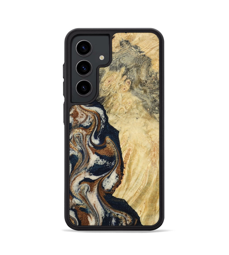 Galaxy S24 Wood Phone Case - Tomas (Teal & Gold, 783027)