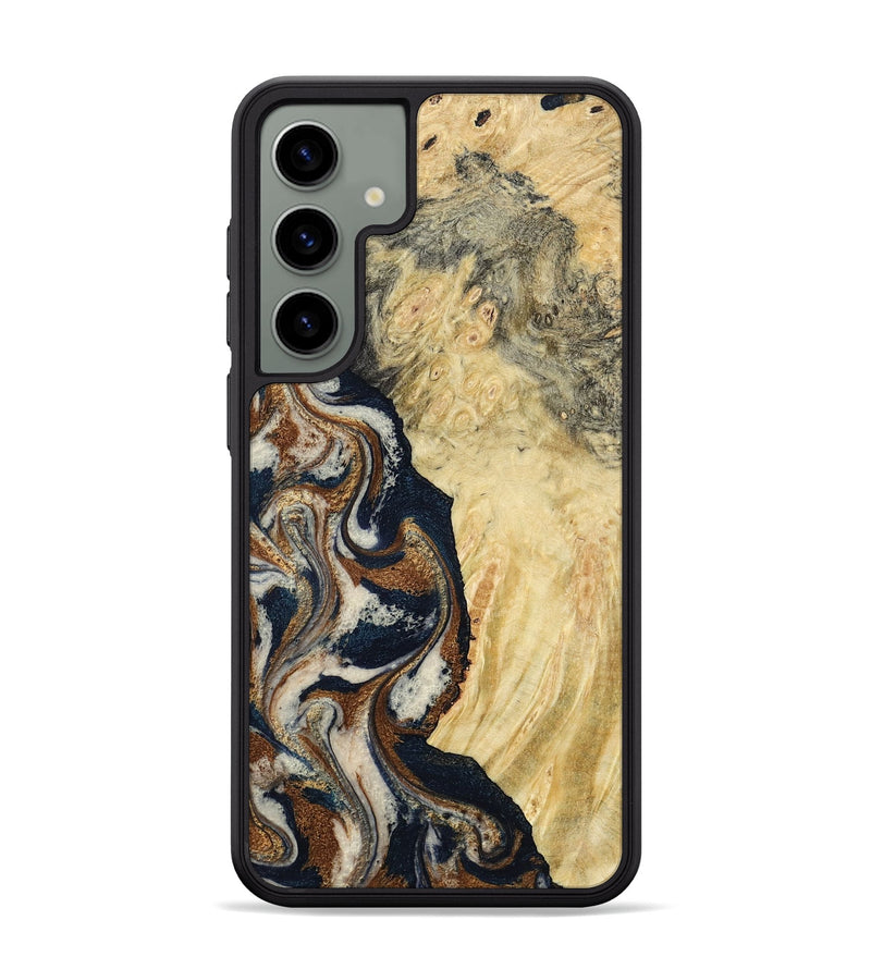 Galaxy S24 Plus Wood Phone Case - Tomas (Teal & Gold, 783027)