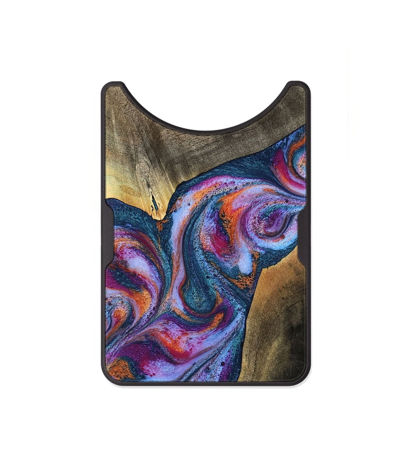 Alloy Wood Wallet - Tisha (Blue, 783070)