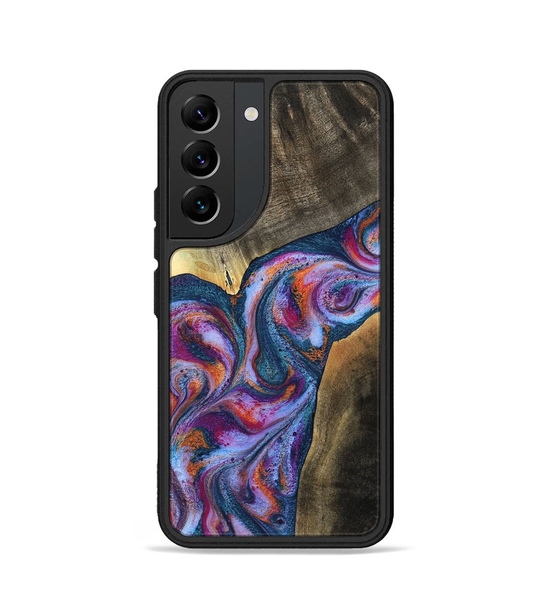 Galaxy S22 Wood Phone Case - Tisha (Blue, 783070)
