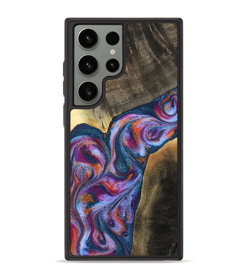 Galaxy S23 Ultra Wood Phone Case - Tisha (Blue, 783070)