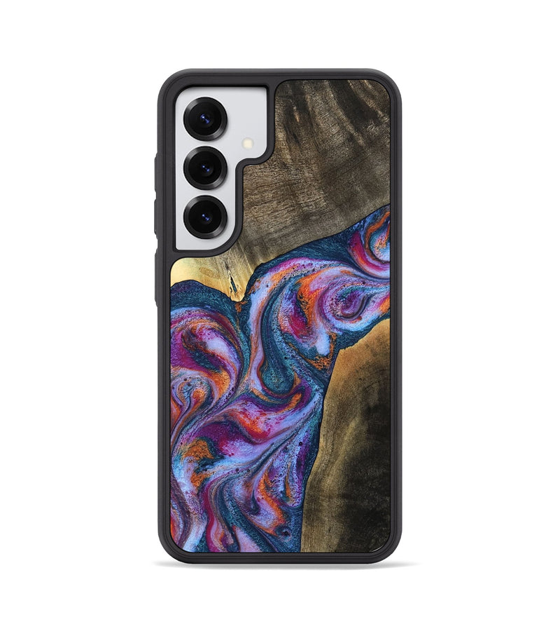 Galaxy S25 Wood Phone Case - Tisha (Blue, 783070)