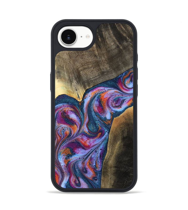 iPhone 16e Wood Phone Case - Tisha (Blue, 783070)