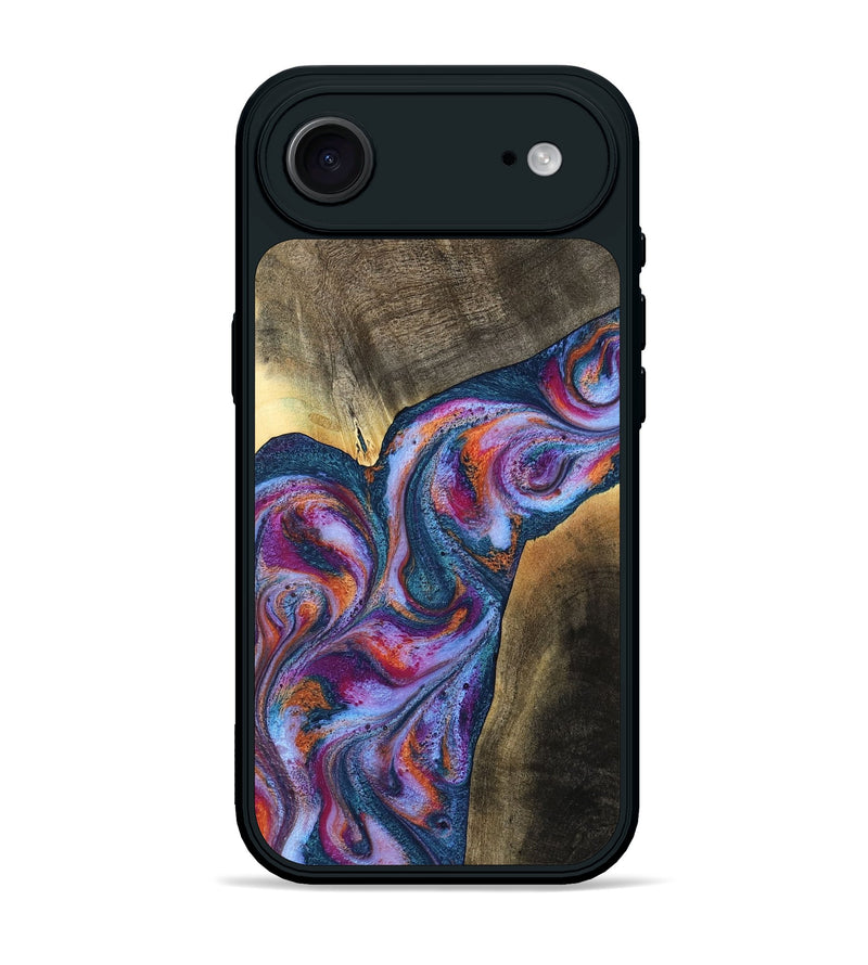 iPhone 17 Air Wood Phone Case - Tisha (Blue, 783070)