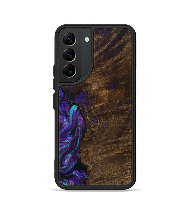 Galaxy S22 Wood Phone Case - Arsenio (Purple, 783117)
