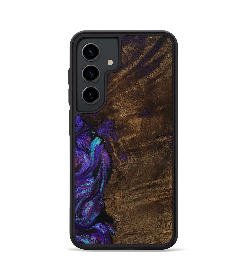 Galaxy S24 Wood Phone Case - Arsenio (Purple, 783117)