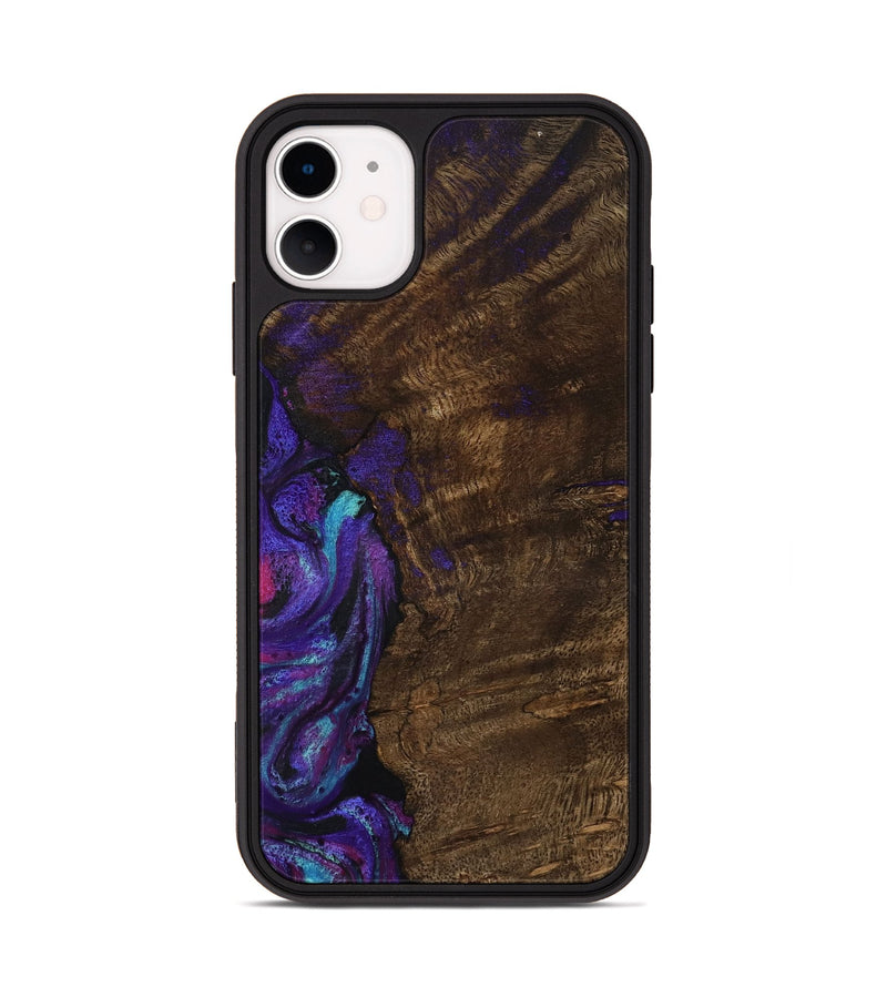 iPhone 11 Wood Phone Case - Arsenio (Purple, 783117)