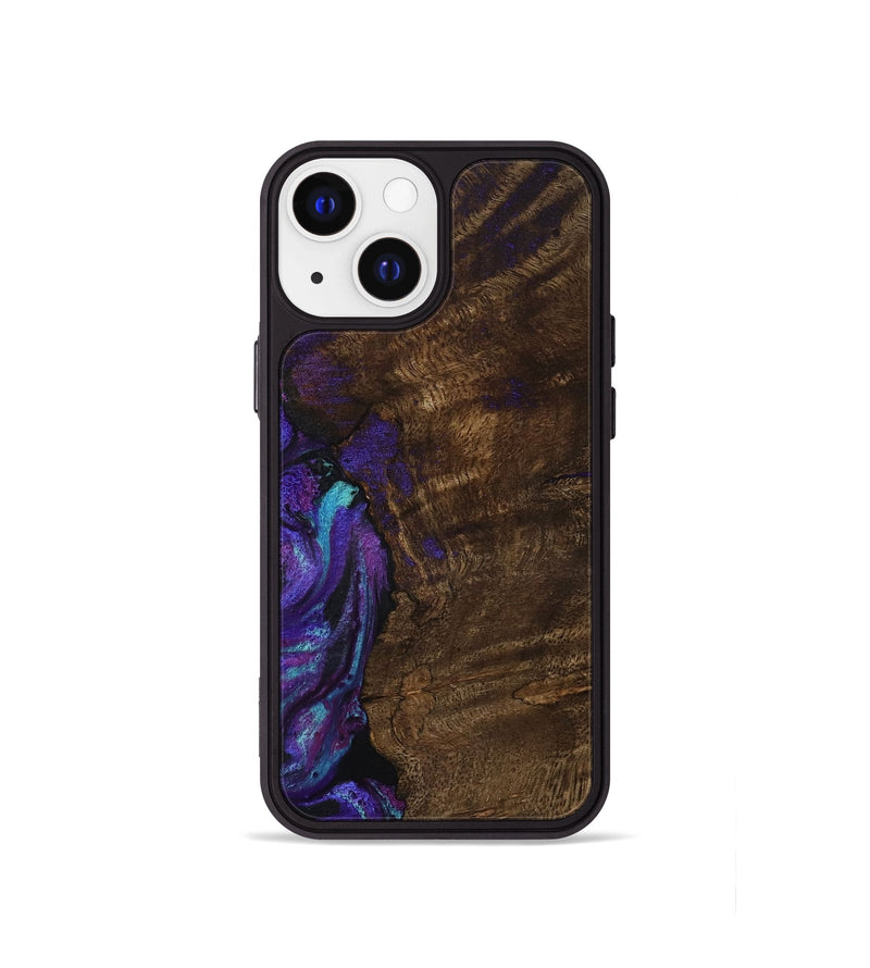 iPhone 13 mini Wood Phone Case - Arsenio (Purple, 783117)