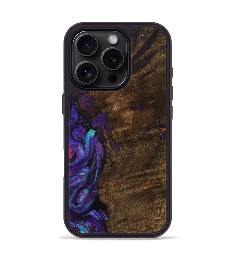 iPhone 16 Pro Wood Phone Case - Arsenio (Purple, 783117)