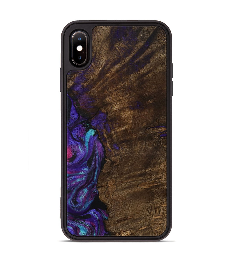 iPhone Xs Max Wood Phone Case - Arsenio (Purple, 783117)
