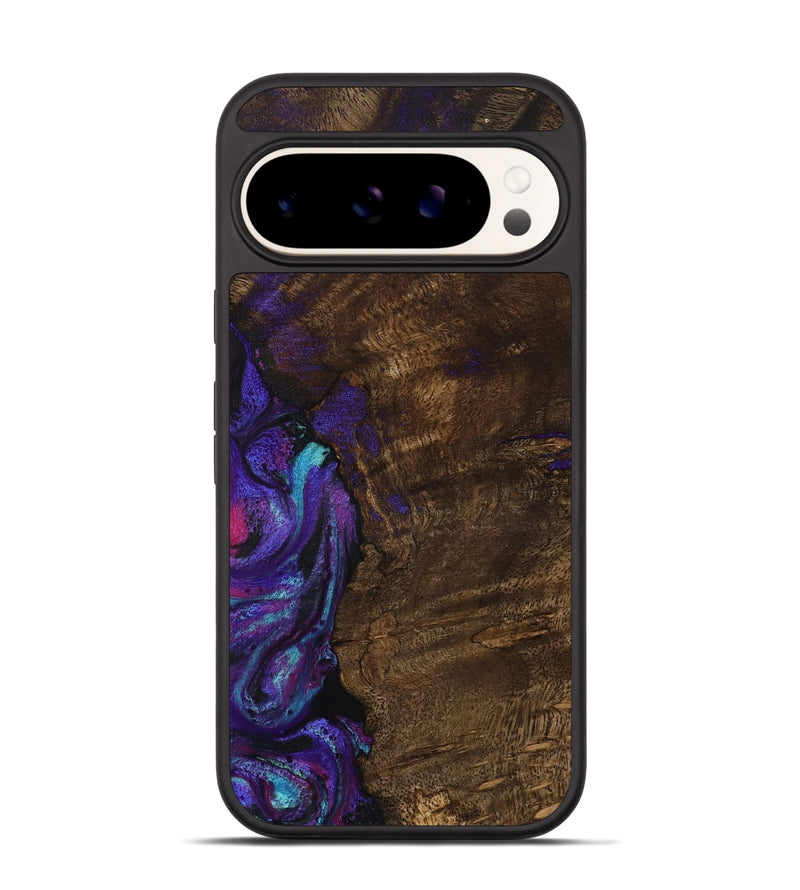 Pixel 9 Pro Wood Phone Case - Arsenio (Purple, 783117)