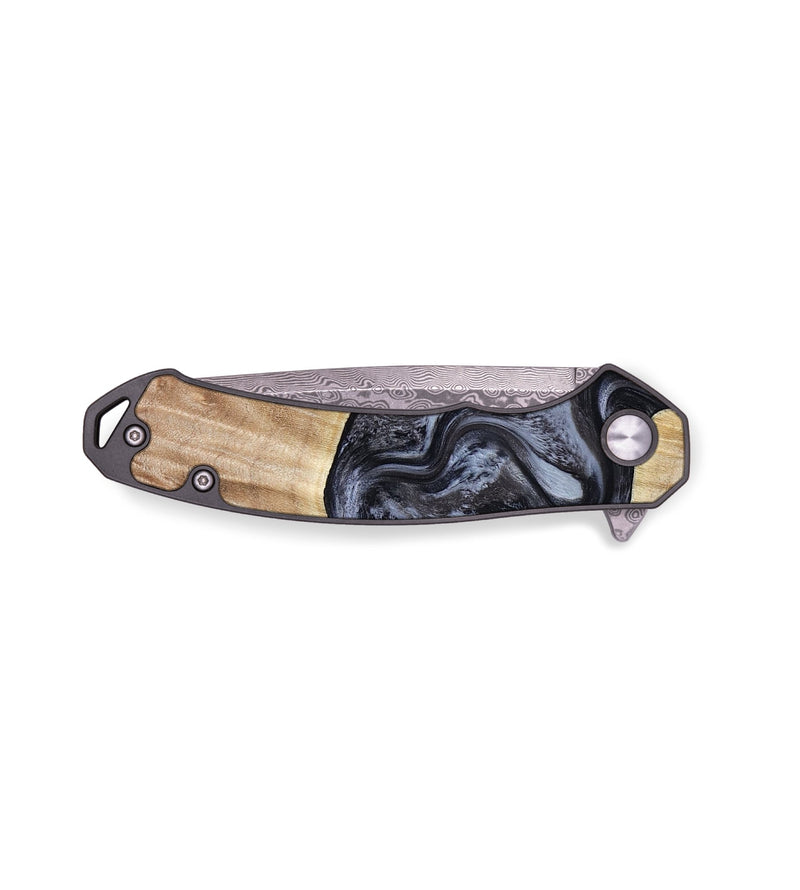 EDC Wood Pocket Knife - Shakira (Black & White, 783137)