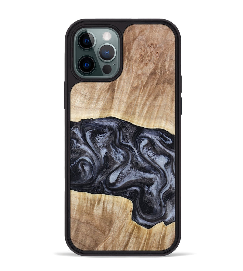 iPhone 12 Pro Max Wood Phone Case - Shakira (Black & White, 783137)