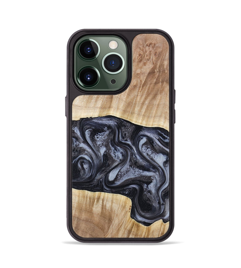 iPhone 13 Pro Wood Phone Case - Shakira (Black & White, 783137)