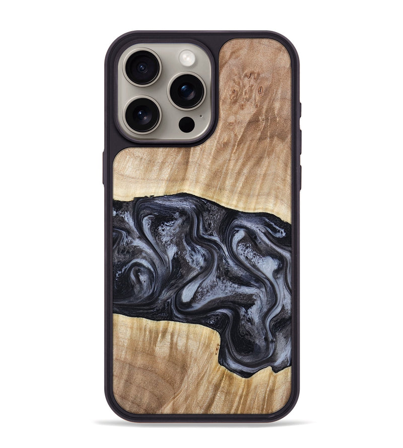 iPhone 15 Pro Max Wood Phone Case - Shakira (Black & White, 783137)