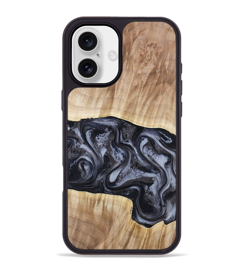 iPhone 16 Plus Wood Phone Case - Shakira (Black & White, 783137)