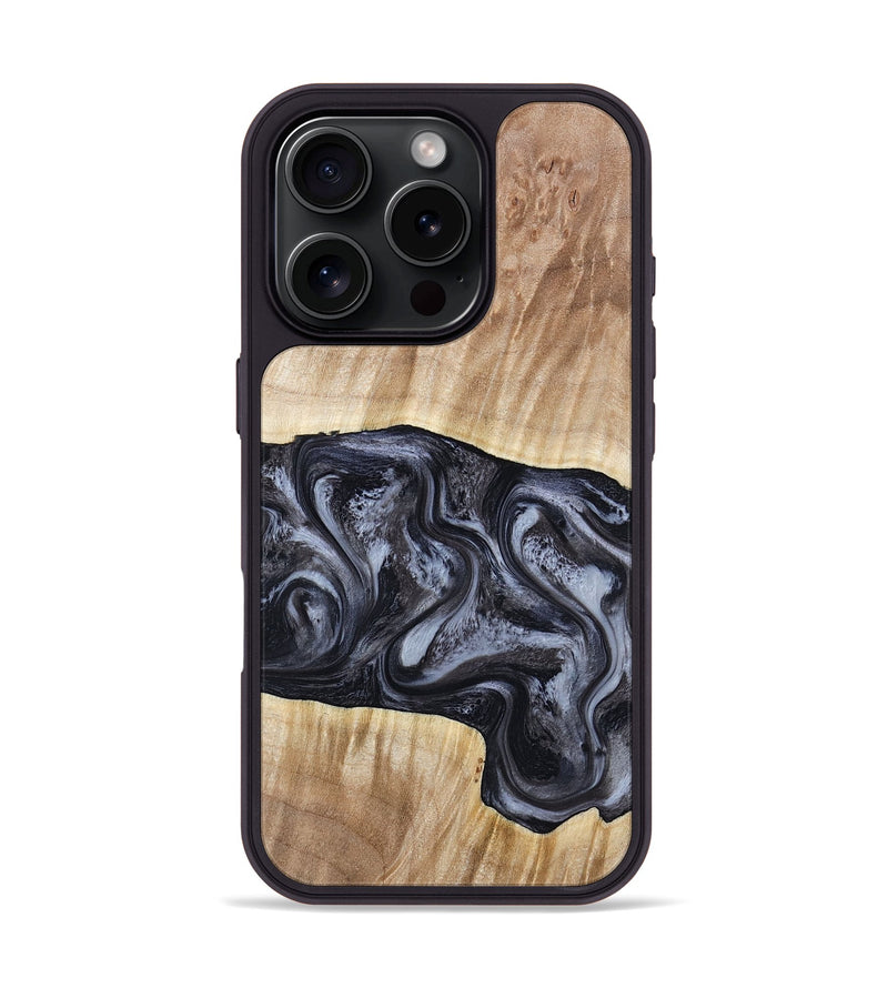 iPhone 16 Pro Wood Phone Case - Shakira (Black & White, 783137)