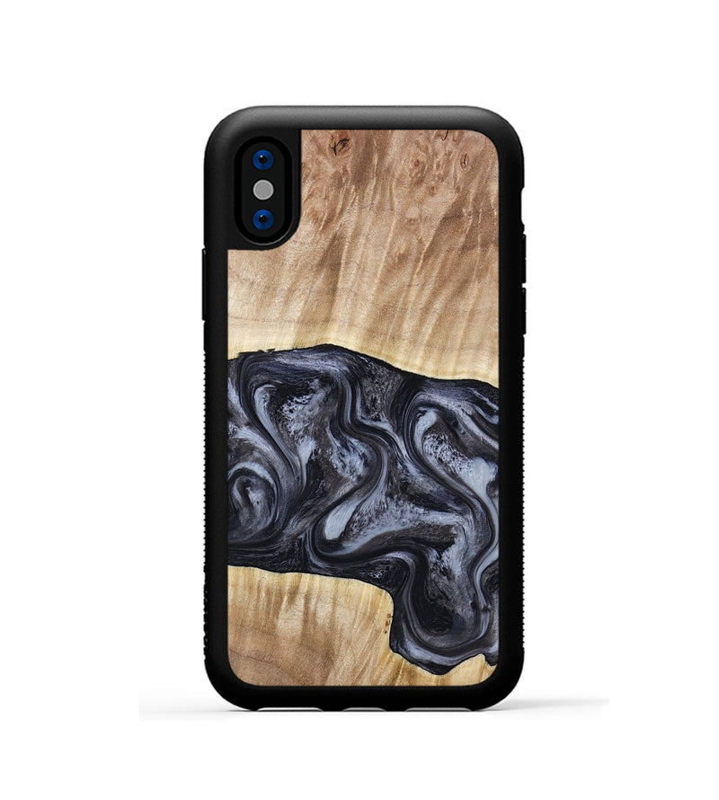 iPhone Xs Wood Phone Case - Shakira (Black & White, 783137)