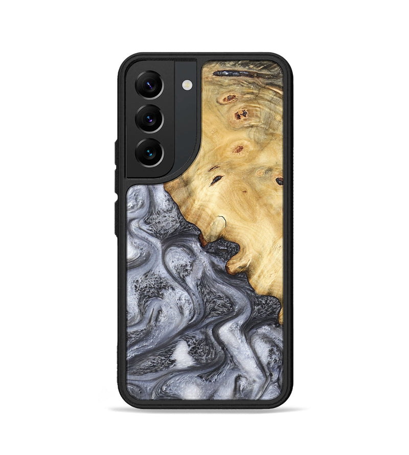 Galaxy S22 Wood Phone Case - Eithan (Black & White, 783140)