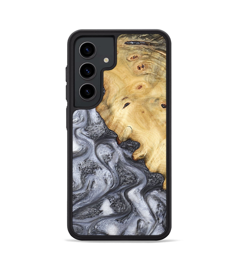 Galaxy S24 Wood Phone Case - Eithan (Black & White, 783140)