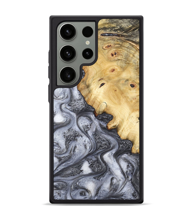 Galaxy S24 Ultra Wood Phone Case - Eithan (Black & White, 783140)