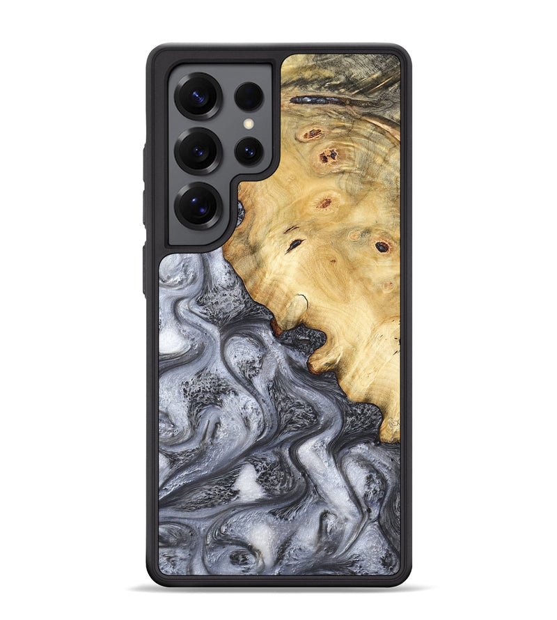 Galaxy S25 Ultra Wood Phone Case - Eithan (Black & White, 783140)