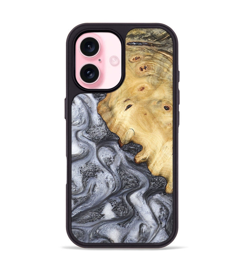 iPhone 17 Wood Phone Case - Eithan (Black & White, 783140)