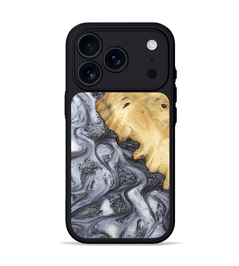 iPhone 17 Pro Wood Phone Case - Eithan (Black & White, 783140)