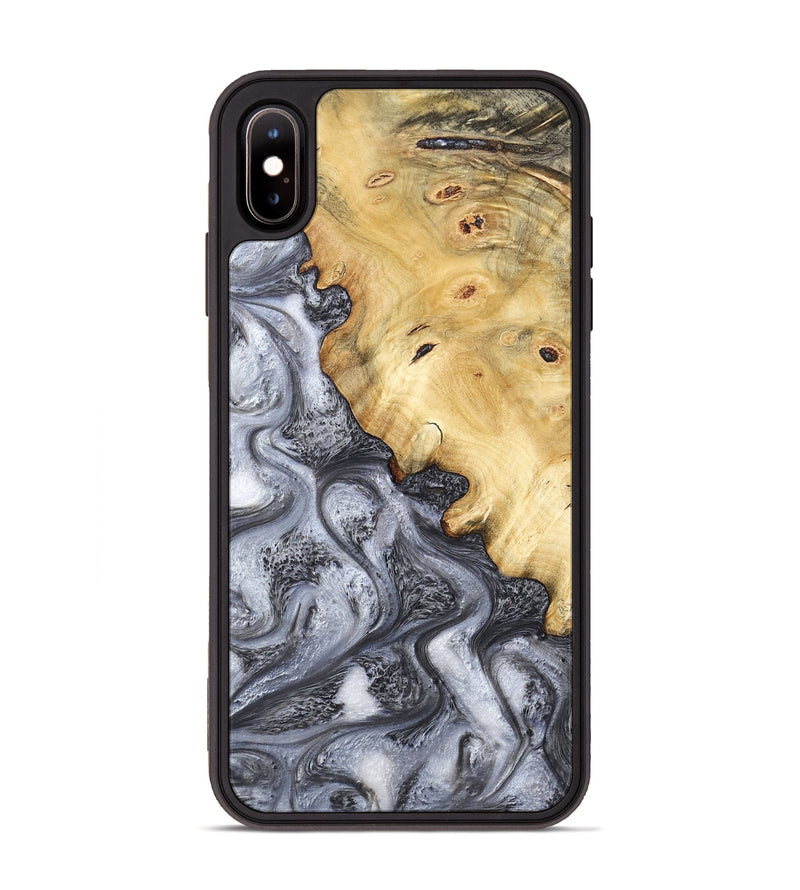 iPhone Xs Max Wood Phone Case - Eithan (Black & White, 783140)