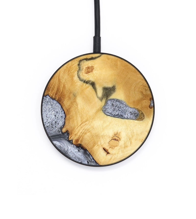 Circle Wood Wireless Charger - Aniyah (Black & White, 783144)
