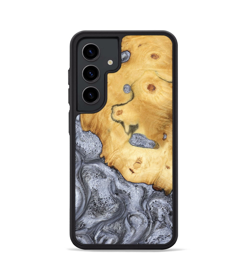 Galaxy S24 Wood Phone Case - Aniyah (Black & White, 783144)