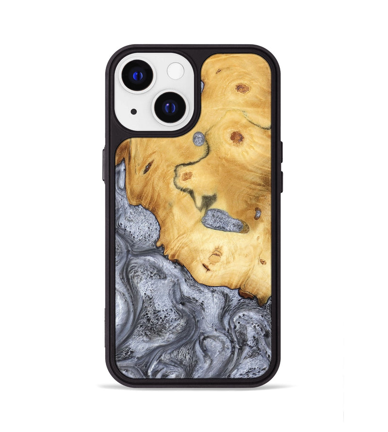 iPhone 13 Wood Phone Case - Aniyah (Black & White, 783144)
