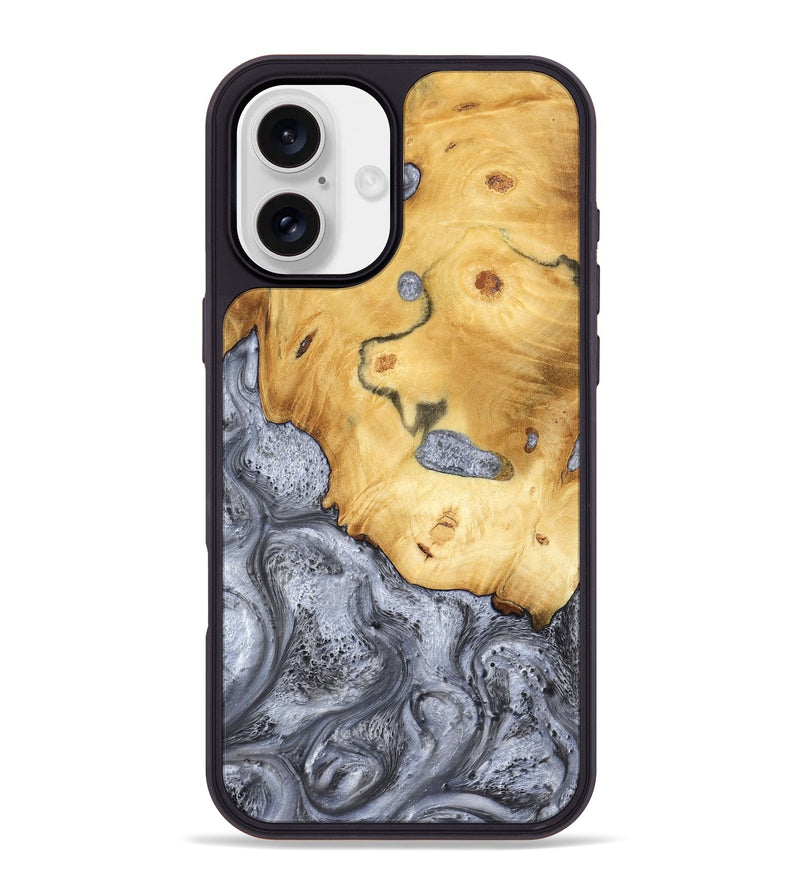 iPhone 16 Plus Wood Phone Case - Aniyah (Black & White, 783144)