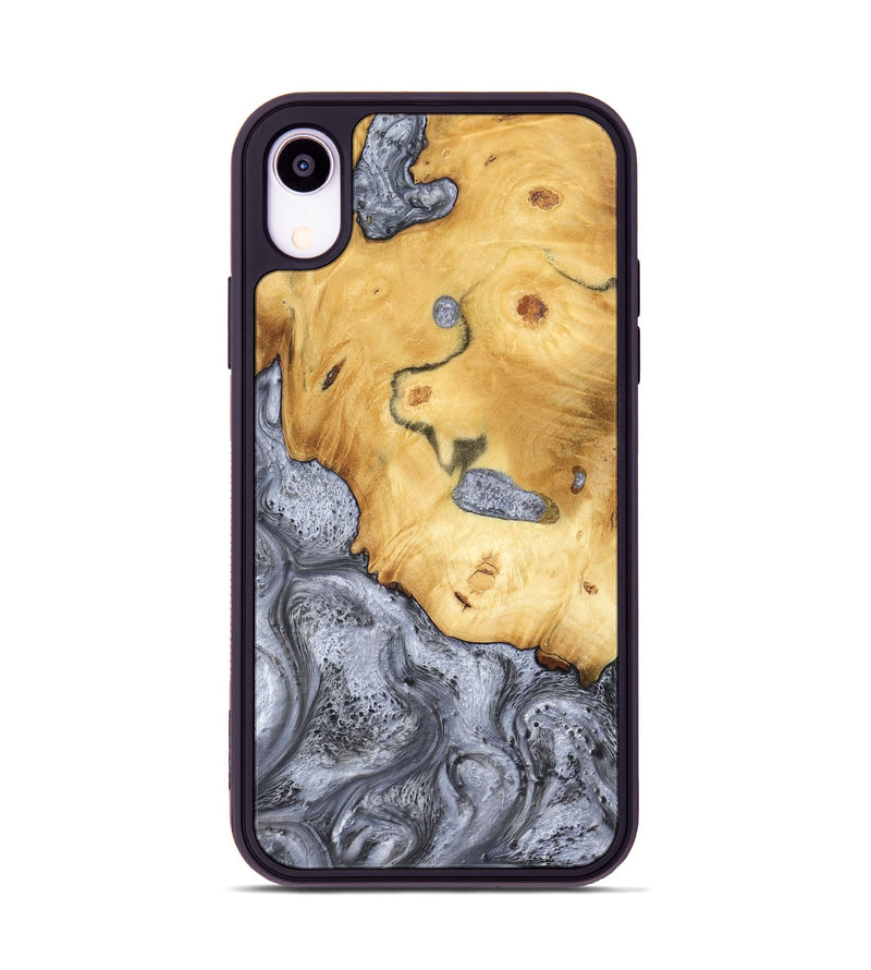 iPhone Xr Wood Phone Case - Aniyah (Black & White, 783144)